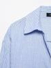 TAOP&ZA Spring/Summer Women's Striped Linen Blend Shirt