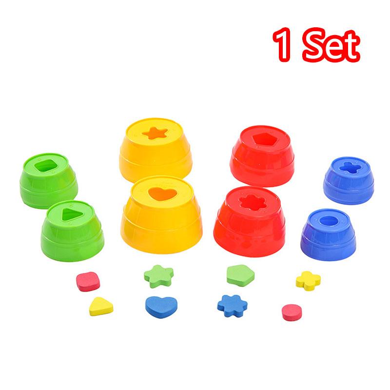 

Children Color Cognitive Shape Sorting Montessori Games Beer Keg Stack Set Fine Motor Training Sensory Learning Educational Toys