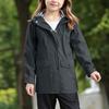 Girls' Outdoor Hiking Waterproof Hooded Jacket