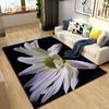 3D Daisy Flower Pattern Area Rug,Carpet Rug for Living Room Bedroom Sofa Doormat Kitchen Decoration,Kids Play Non-slip Floor Mat
