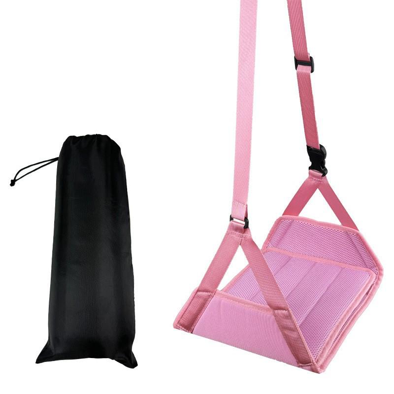 Compact Adjustable Foot Hammock for Travel and Rail