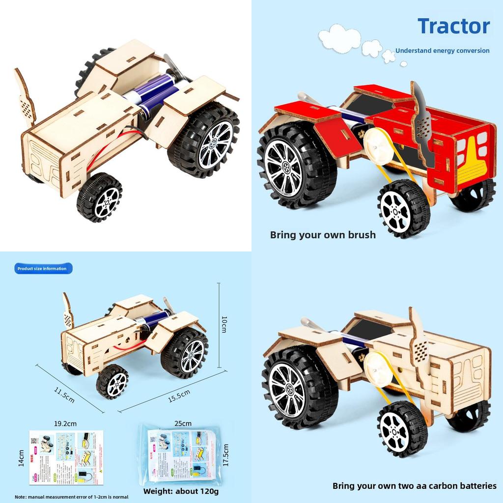 Science Experiment Diy Tractor Kit With Electric For Kids Educational Stem Activities