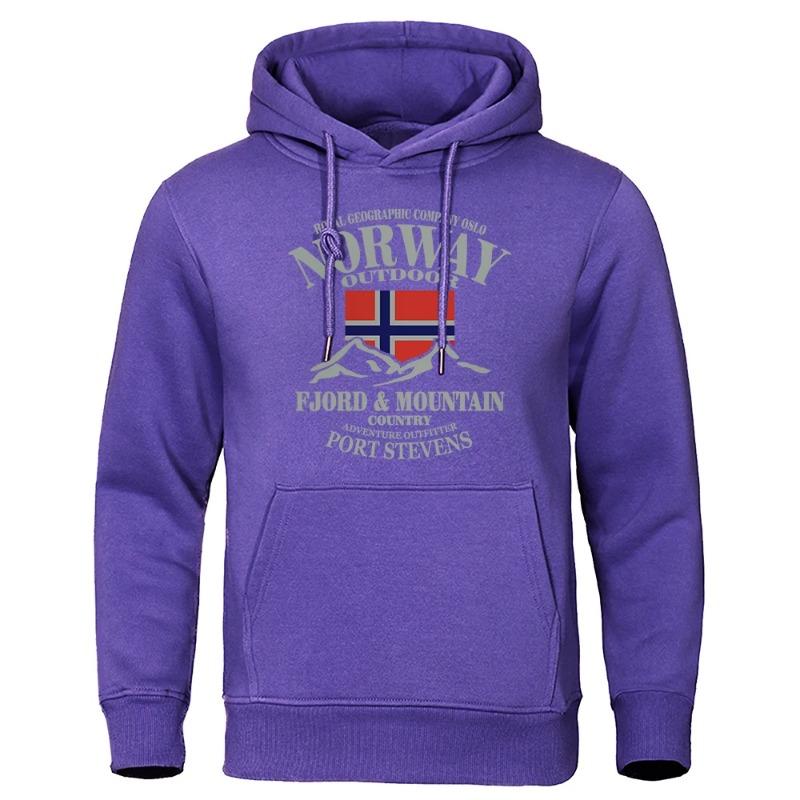 Felpa con cappuccio casual larga da uomo, top stampato street fashion