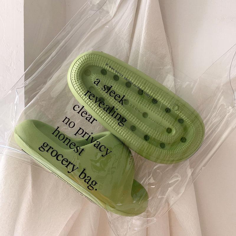 Bread Slippers Women's Home Summer Thick Bottom Bathroom Non-slip Men's Sandals