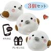 LamPlanning "Kinagani and Shimaenaga" Plush Mascot, Shimaenaga Kotori, Small Bird, Soft, Fluffy, Round Figurine (Mascot, Set of 3)