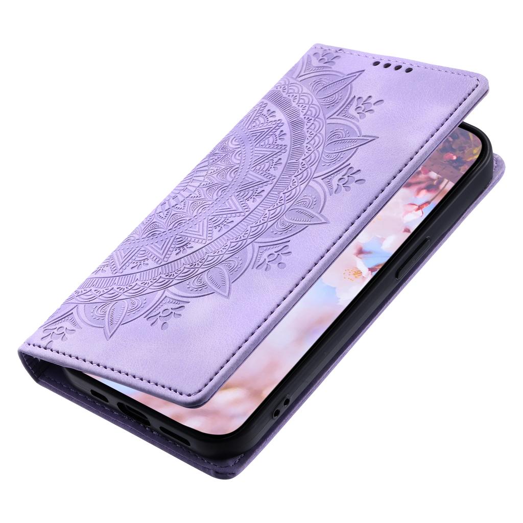 For Motorola Moto E13 4G Case PU Leather Magnetic Imprinted Stand Phone Protector