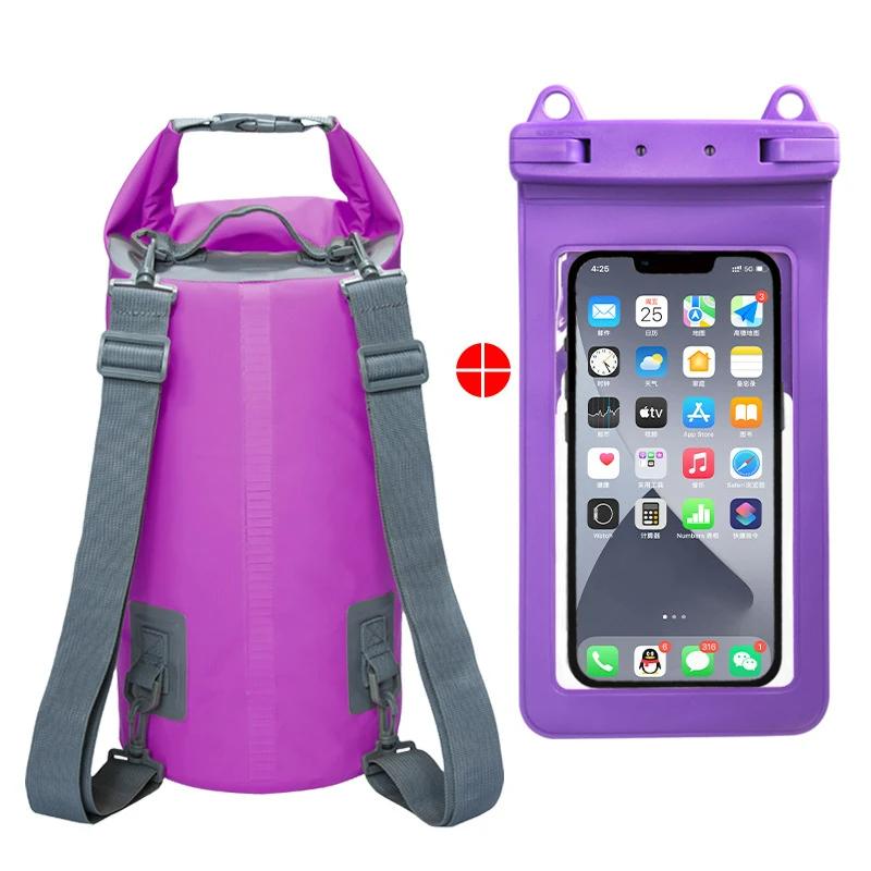 Outdoor Swimming Bag 5L/10L/15L/20L/30L Waterproof Dry Bag Backpack Water Floating Bag Sack for Rafting Boating River Trekking