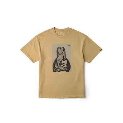 Vans Colección Artista Asiático Estampado Camiseta Cómoda de Manga Corta Cuello Redondo Unisex Camisetas Terracota VN000J2VYUU