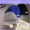 Letter Ntrx Trendy Pattern Solid Color Knitted Cap For Cold Weather Fashion