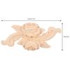 4Pcs Flower Carved Corner Onlay Applique Door Cabinet Vintage Style Furniture Decor(E)