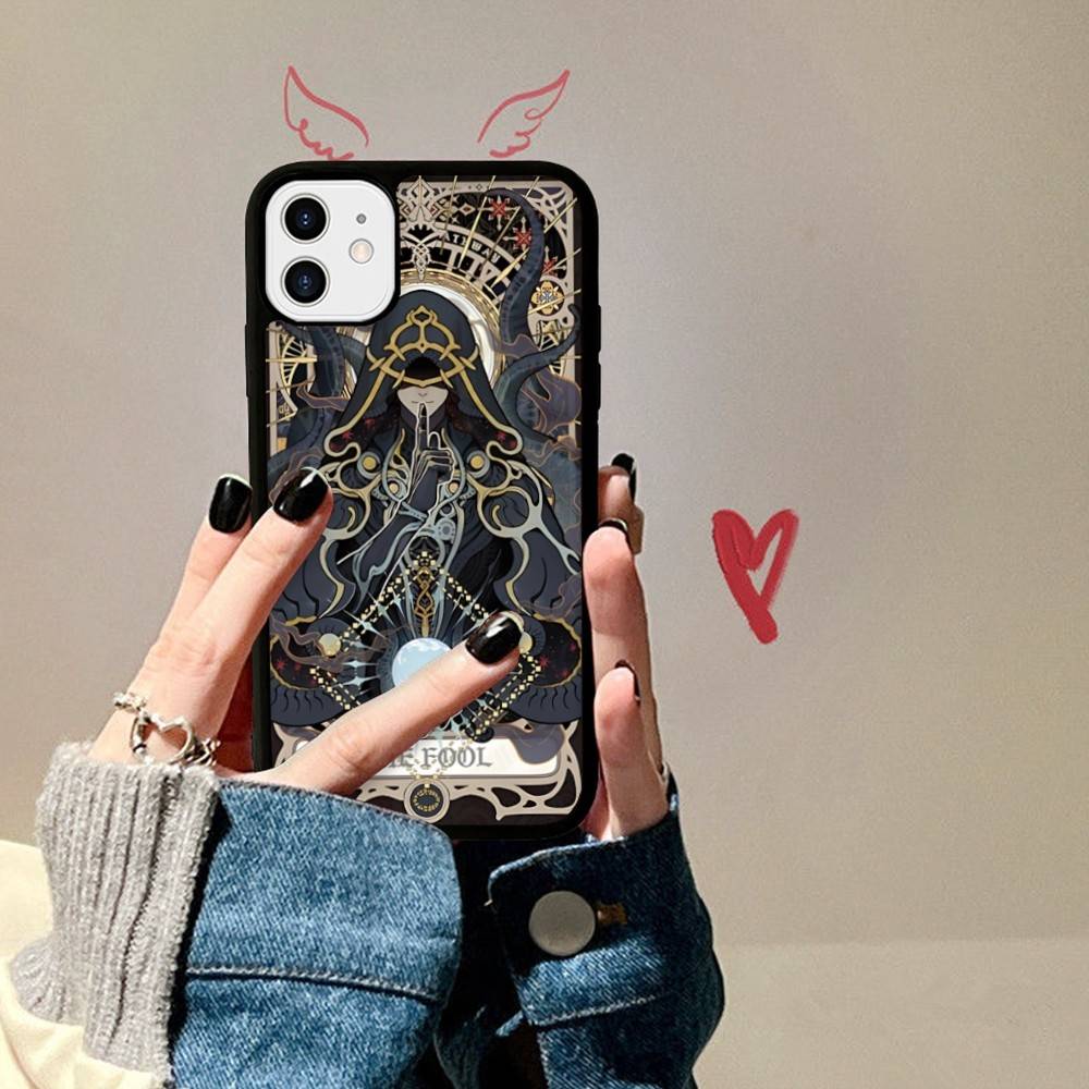 

Divination Tools T-tarot Cards Phone Case For IPhone 17 16 Pro Max Air 13 12 Mini 14 15 Plus 11 PC+TPU Back Cover iPhone 12pro max