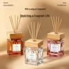 Rattan Aroma-Diffusor: Langanhaltender Duft für Schlafzimmer, Hotel und Toiletten-Lufterfrischung (Flammenlos)