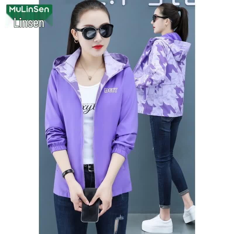 MULINSEN Women s Reversible Hooded Jacket 5XL