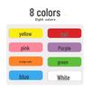 Pegatinas de Etiquetas Autoadhesivas Codificadas por Color para Identificación de Tareas y Cuadernos de Ejercicios