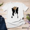 Border Collie Dog Wearing Crown Unisex T-shirt