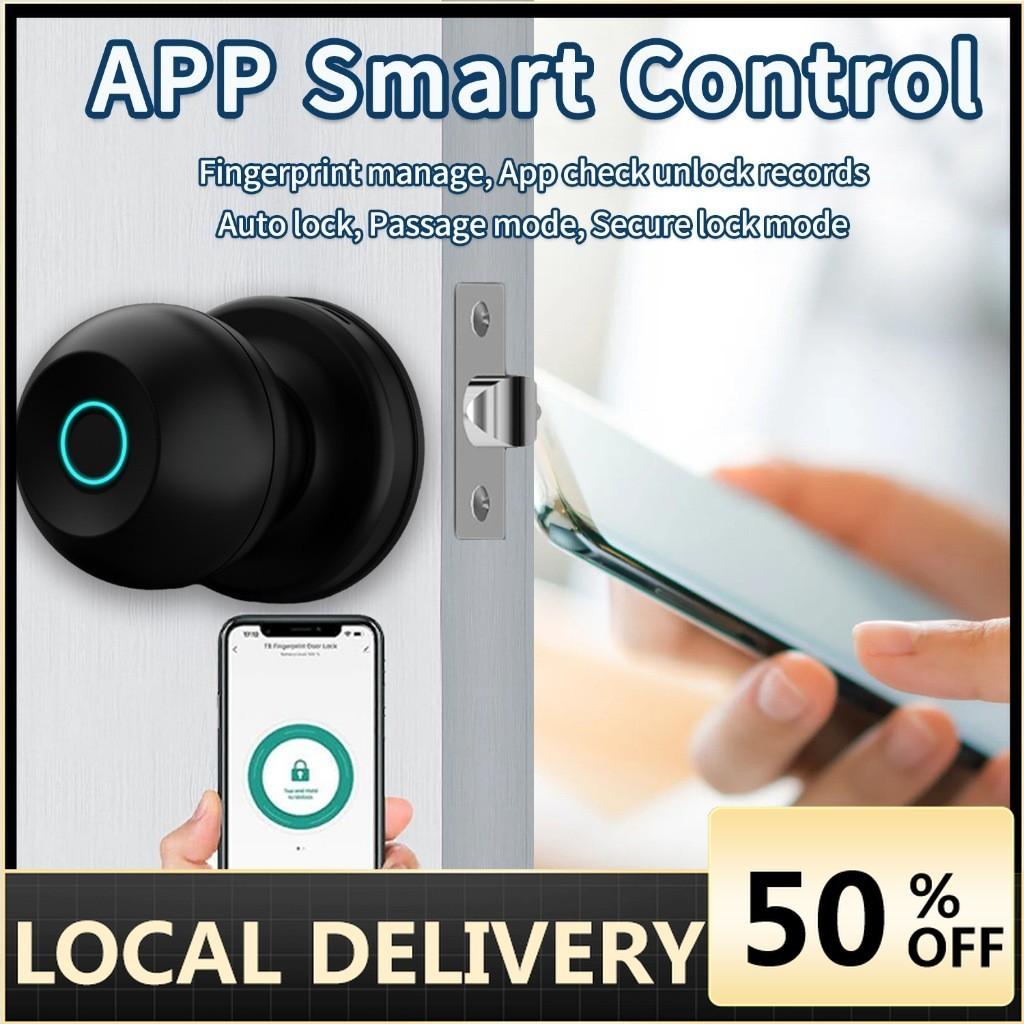 Smart Door Fingerprint Lock for Smart Lock with Bluetooth Door Lock Keyless Entry with Fingerprint and App