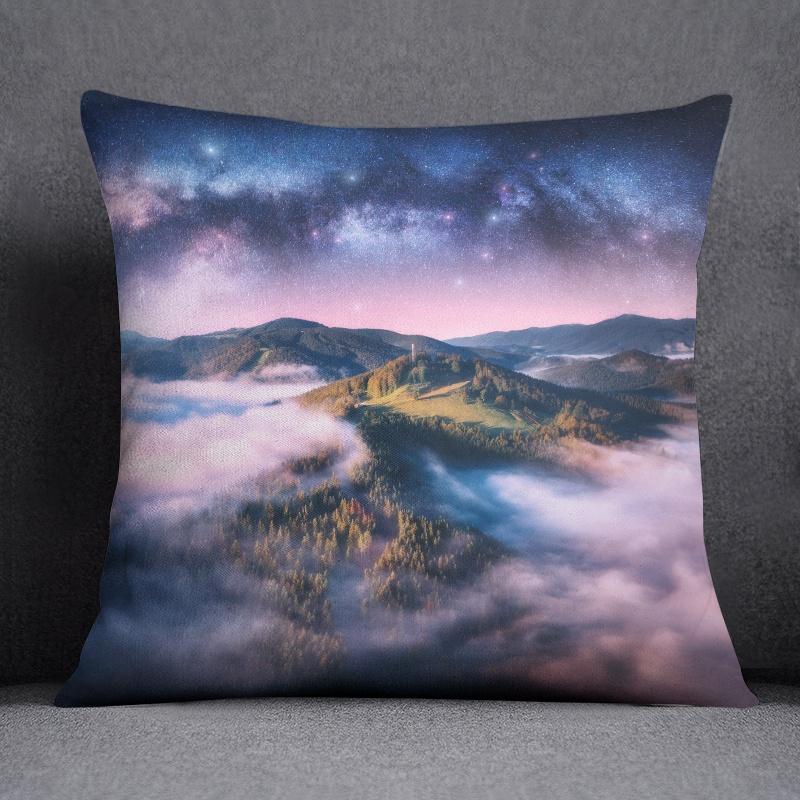45x45cm Psychedelic Sky Series Decorative Pillowcase Living Room Sofa Office Cushion Cover  Aesthetic Bedroom Home Decor