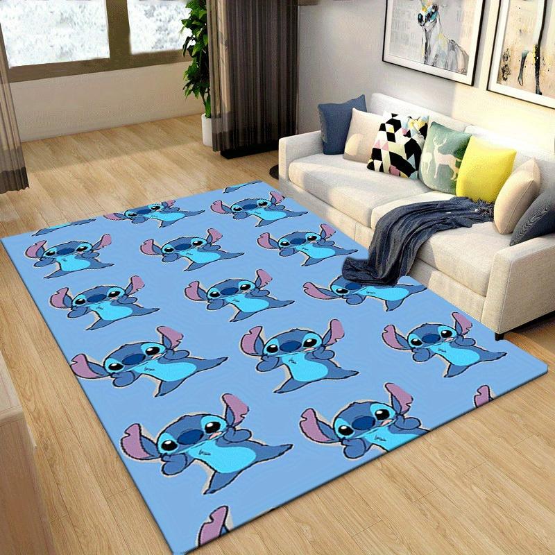 1pc Stitch Pattern Area Rug Soft Flannel Floor Mat for Living Room,Office,Bedroom and Carpet,Sofa Coffee Table Floor Mat