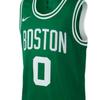 Nike Kids Letter Number Logo Print Sports Basketball Jersey Casual Sports Suit Boston Celtics Tatum 0 Kids Sportswear Green DA5494-312