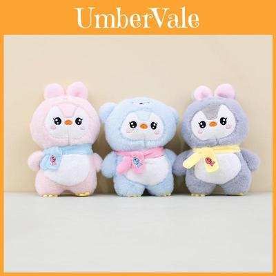 Cute Penguin Keychain Plush Toy Bunny Bear Fluffy Animal Bag Charm