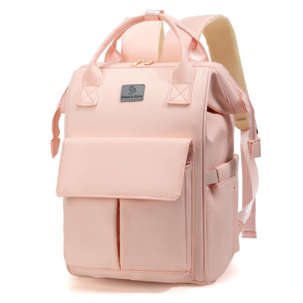 Colorful Double Shoulder Mummy Bag – Large Capacity Diaper Backpack for Mom and Baby