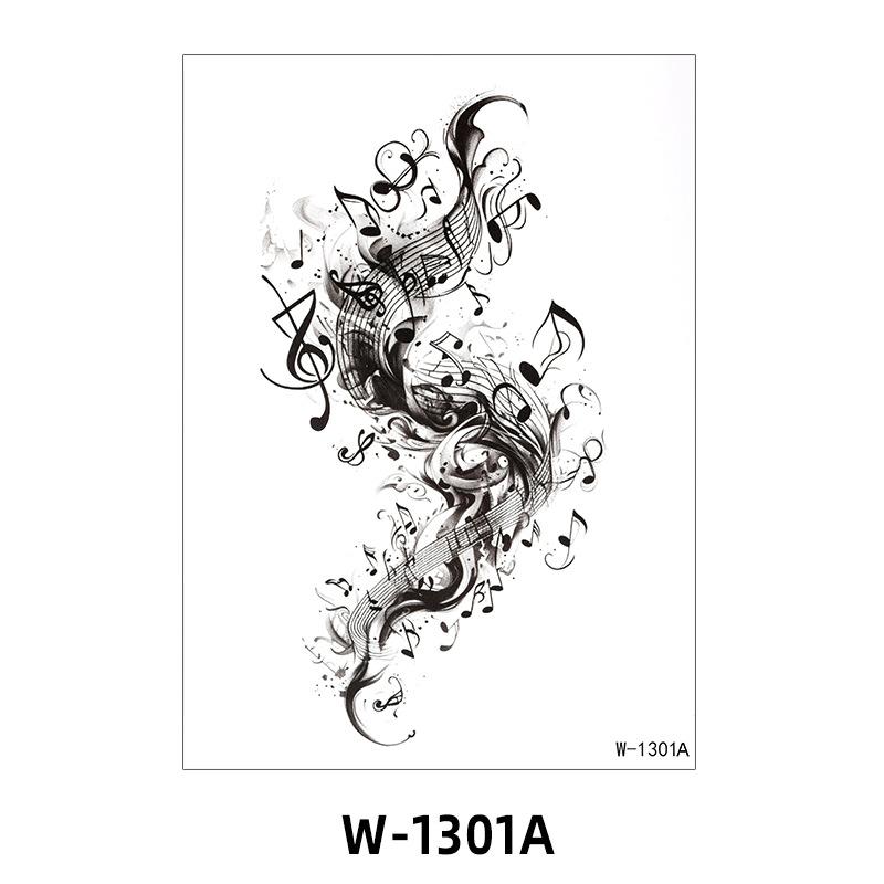 Tattoo Sticker Half Arm Waterproof Long-Lasting Disposable Tattoo Male And Female Flower Arm Tattoo Sticker