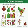 Christmas GrinchWall & Window Stickers! Cartoon GreenMonster Decor For Festive Fun, Perfect For Holiday Home Makeover.