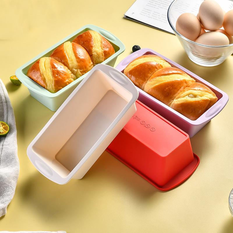 Rectangular Silicone Bread Mold Loaf Tin Cake Pan Toast Mould Nonstick Bakeware DIY Cake Brownie Baking Mold Kitchen Baking Tool