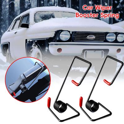 2pcs Car Wiper Booster Spring Universal Intelligent Windshield Wiper Arms Alloy Rubber Wipers Spring Auto Replaceable Parts Tools