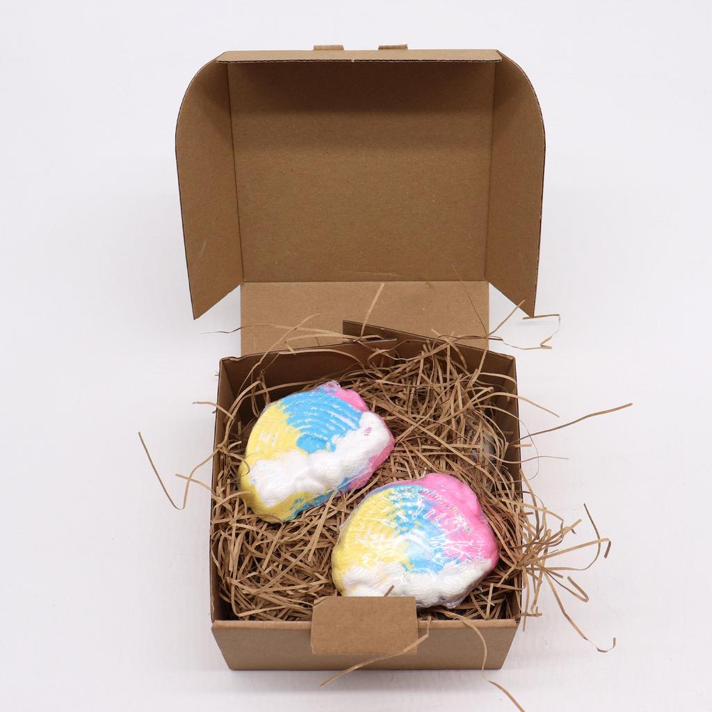 Bath Bomb Cloud Shaped Mango Scented Foaming 95g
