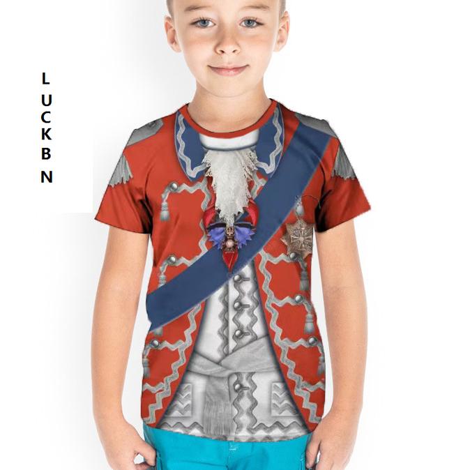 Kids T Shirts Casual Short Sleeved 3d Printed T-shirt Boy Be A Soldier Tops Fashionable Element Clothing