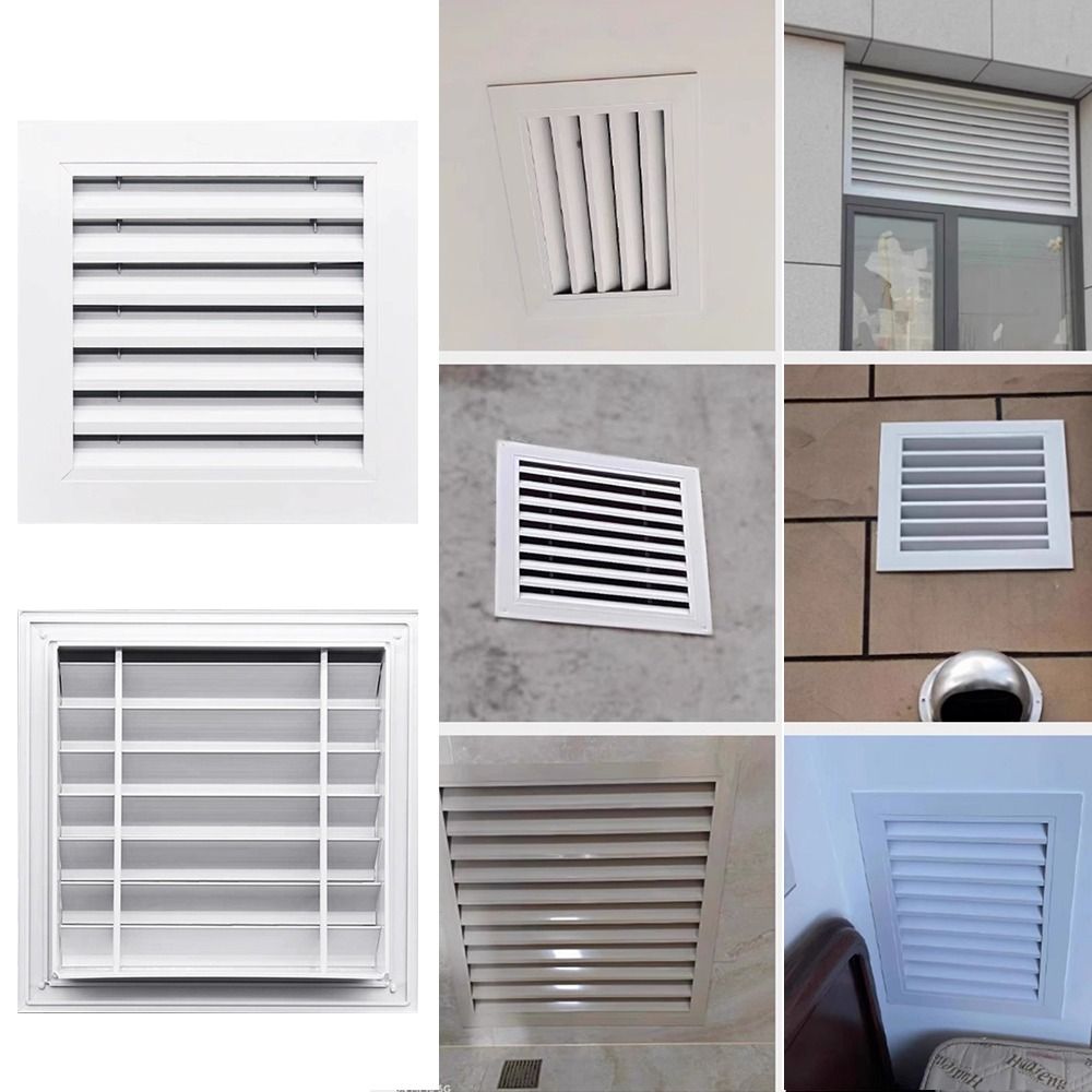 White Gable Vent Aluminum Alloy Return Air Grill New Gable Wall Shed Vent  Ceiling