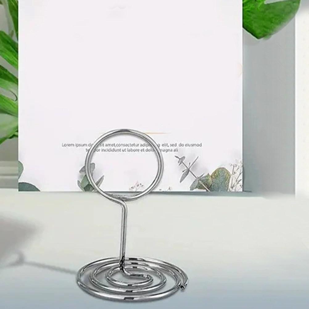 10Pcs Sturdy Metal Table Number Holder Versatile Photo Menu Card Clip Stand for Cafes Restaurants Weddings Offices Event Decor
