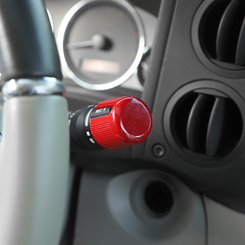 Naklejka dekoracyjna na przełącznik wycieraczek reflektorów pasuje do Dodge Nitro 2007-2012, Jeep Liberty, Jeep Grand Commander, akcesoria wewnętrzne