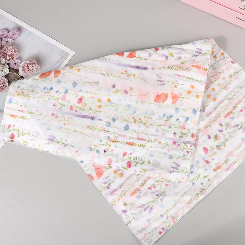 10 Sheets White Floral Paper Bouquet Flower Wrapping Paper Flower Wrapping Paper Cake Baking Gift