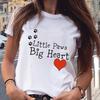 Fashion Women's Cute Cat Animal Print T-shirt Crew-neck Women's T-shirt Tops  Women Clothing Graphic T Shirts Harajuku Aesthetic