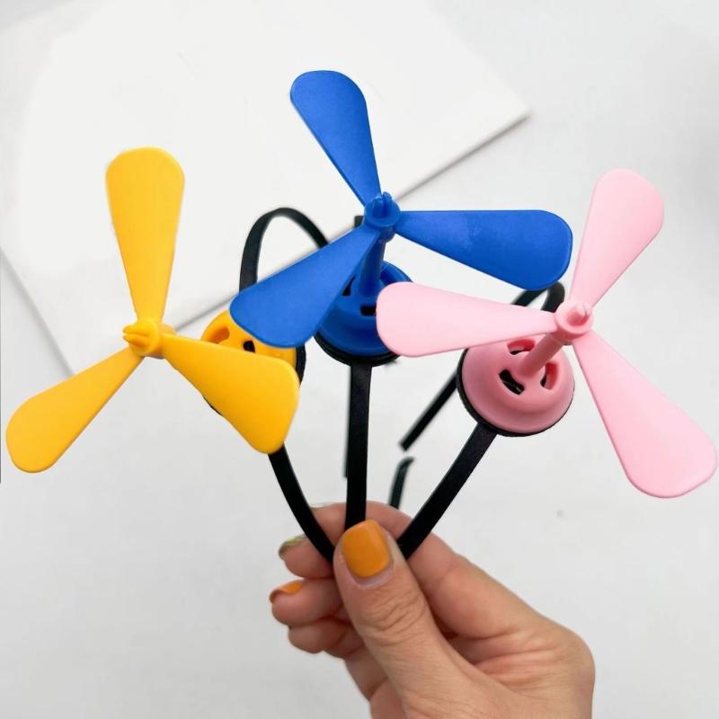 10 Piece Windmill Hairband Soft Lightweight Headwear For Sports Daily Use Comfortable Hairband for Children Adults