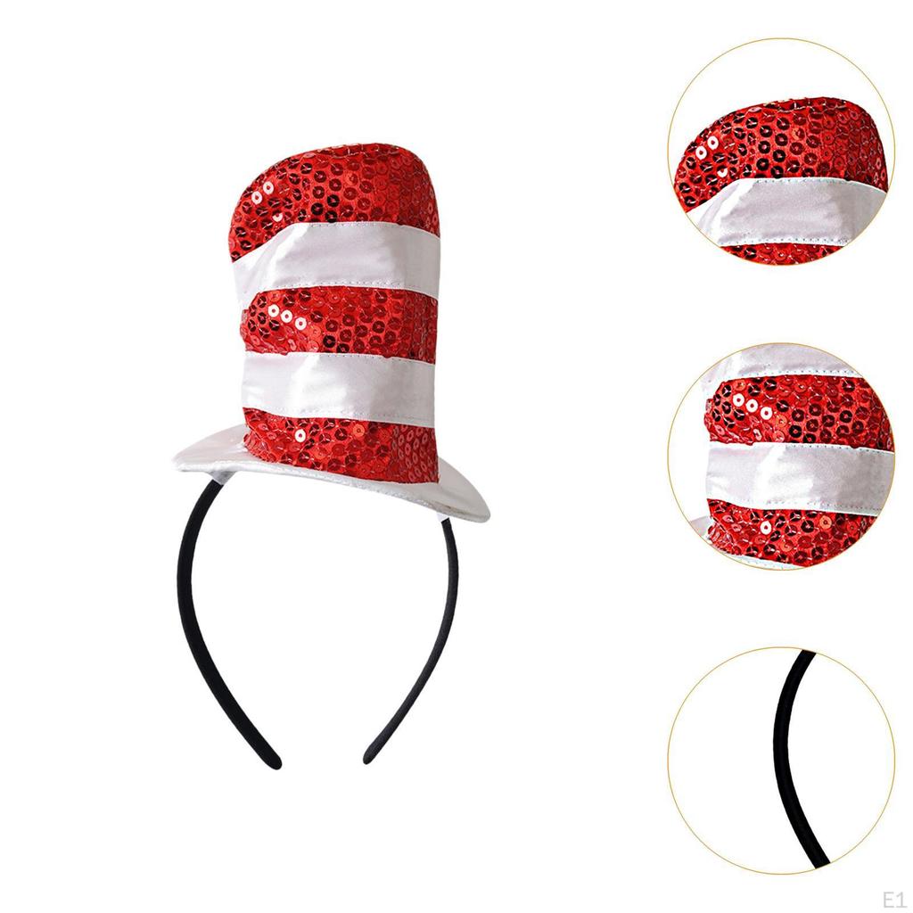 Mini Top Hat Headband Dressing Up Fascinator Tea Party Headpiece for Dance