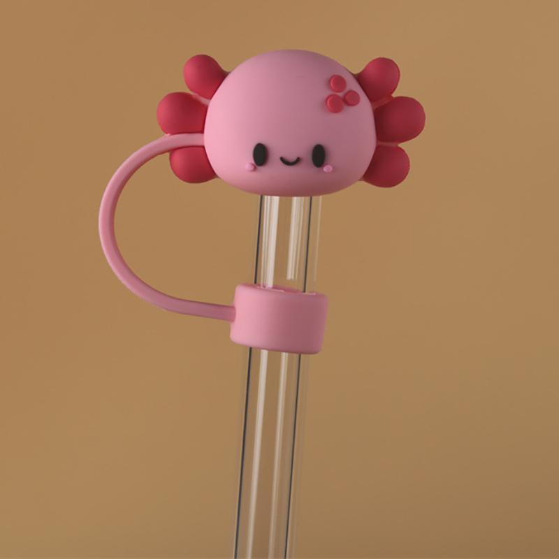 1PC Silicone Sealing Straw Plug Reusable Drinking Dust Cap Cartoon Plugs Tips Cover Suit Kitchen Cup DIY Accessories