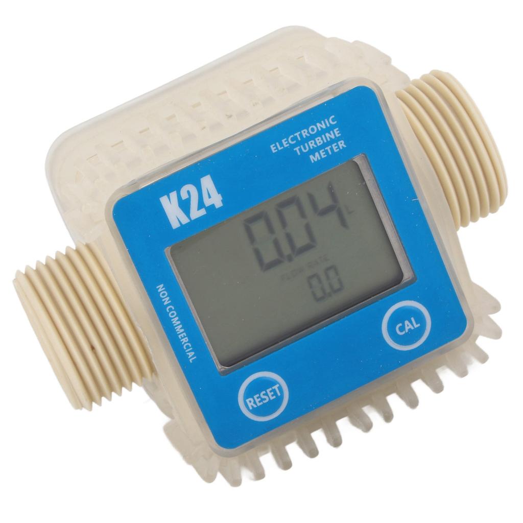 K24 LCD Turbine Digital Diesel Fuel Flow Meter Widely Used for Chemicals Water