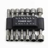 Conjunto de 14 peças de bits de soquete sextavado, pontas de chave de fenda elétricas, kit de ferramentas pneumáticas, conjunto de chaves de soquete de aço cromo vanádio