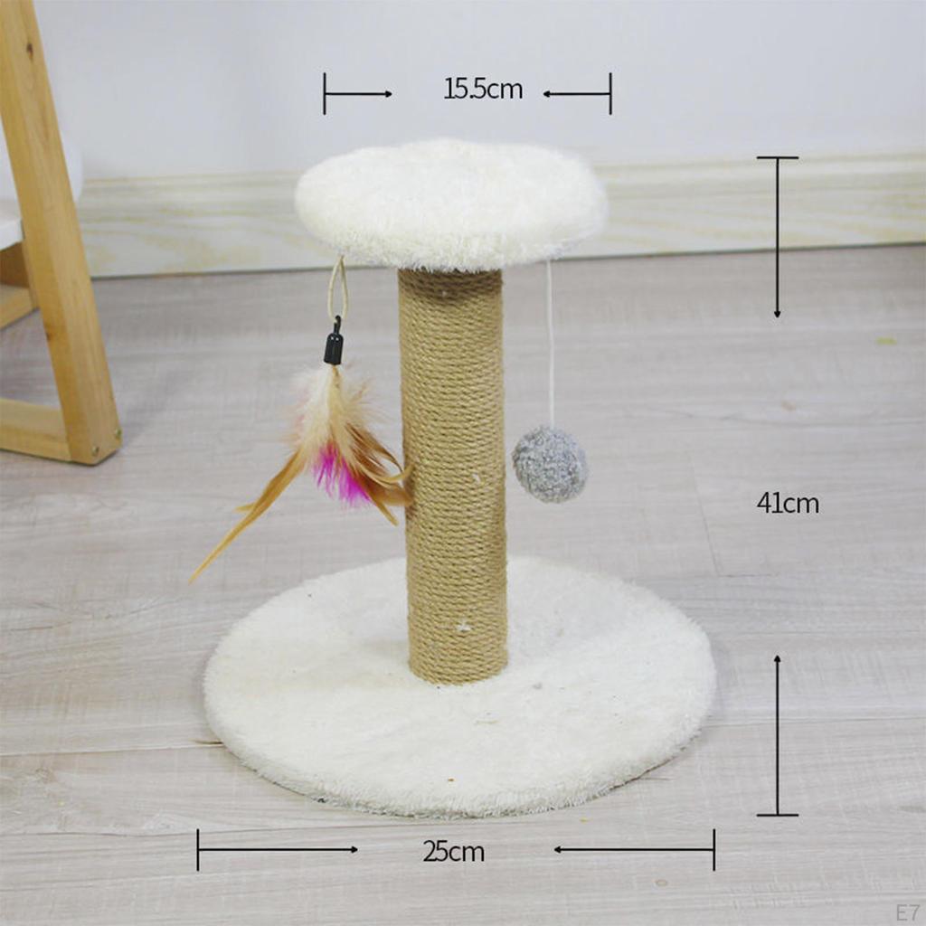Cat Scratching Post: Sisal Rope Scratcher for Small Pets