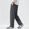 Pure Cotton Men's Casual Straight-Leg Pants - Spring/Autumn Trendy, Loose, Versatile Workwear