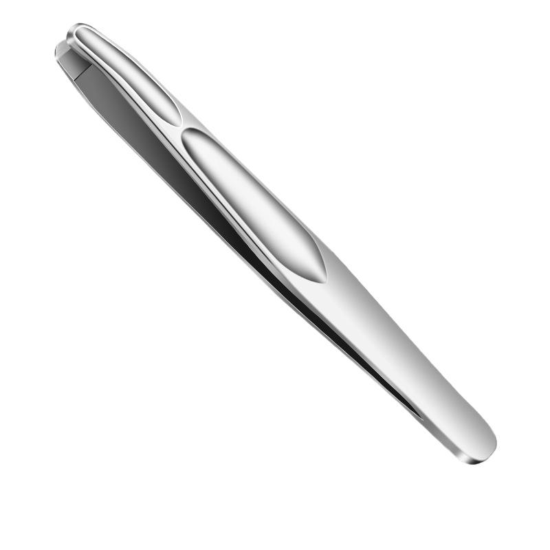 tainless Steel Precision Tweezers for Eyebrow Eyelashes Beard & Mustache - High-Accuracy Round Head, Seamless Clamping