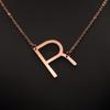 Kvinne 26 engelske bokstaver Ornament Ripple Chain Personlig brevkjede