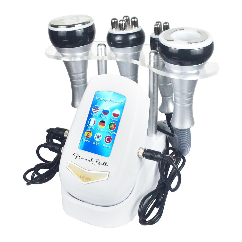 Durable And Safe 4 In 140K Cavitation Ultrasonic Body Slimming Machine Beauty Device Facial Massager Skin Tighten Face Lifting Vacuum Suction
