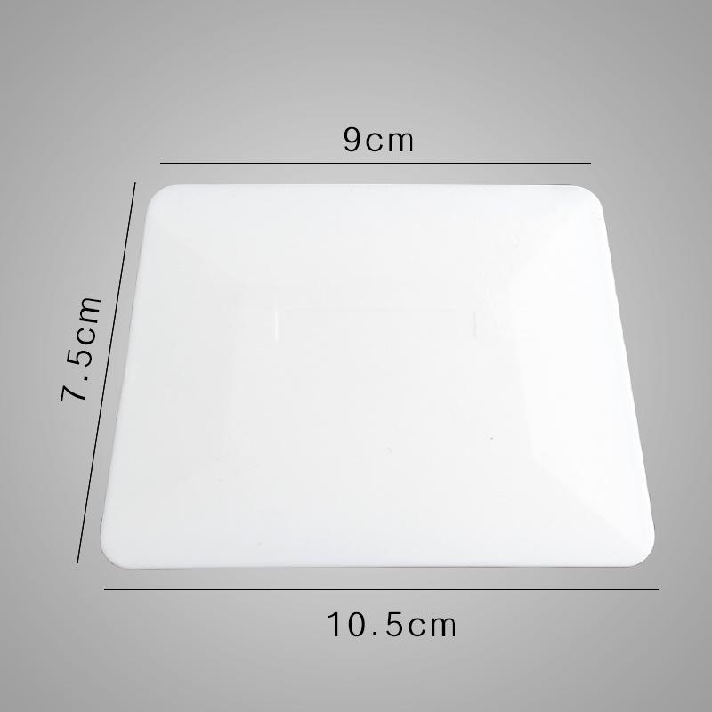Trapezoid Card Squeegee Car Window Tint Vinyl Wrapping Squeegee Plastic Card Scraper with Different Hardness PPF Film Tools