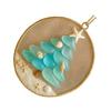 Acrylic Christmas Tree Ornament Decorative Sea Glass Coastal Holiday Accent Pendant Unique Religious Gift