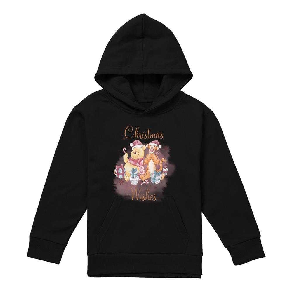 Winnie the Pooh Childrens/Kids Christmas Wishes Hoodie