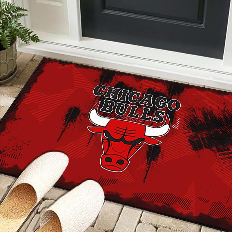 1PC rug Chicago-Bulls Logo Carpet, Chair Rug,Area Rug for Office Bedroom living rooms bedroom, Doormat decor Christmas fan gifts